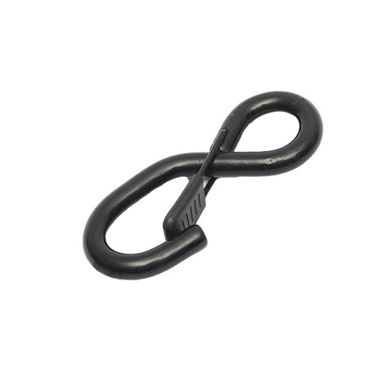 25mm x 1500kgs black rubber coated S hook