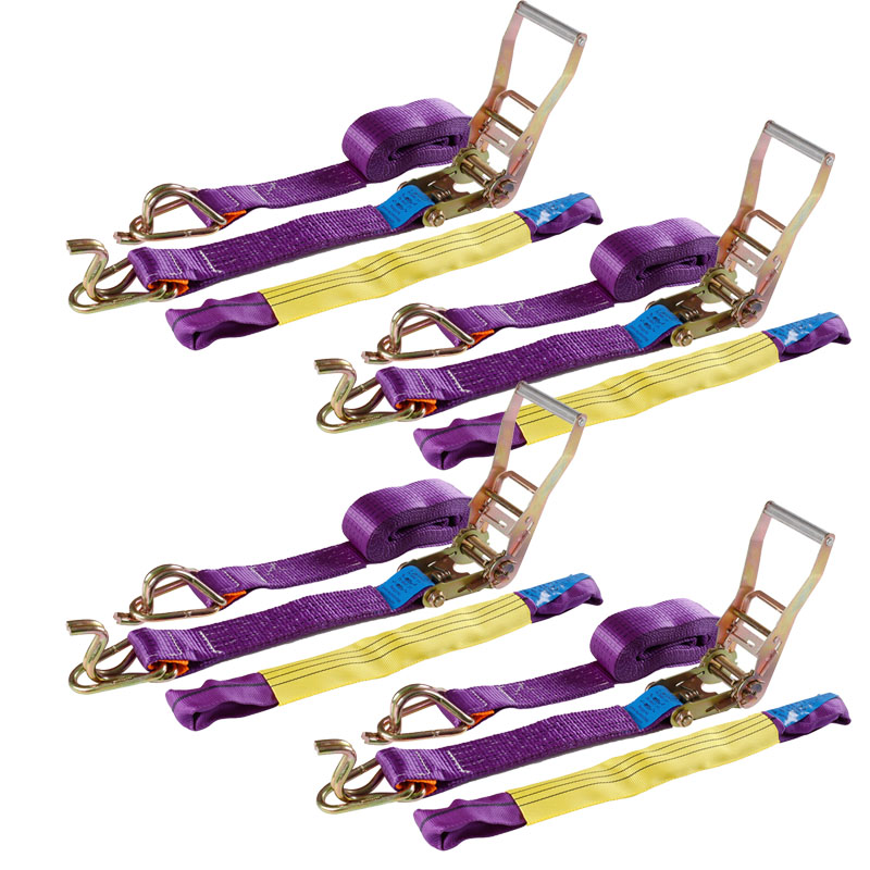4 pack 50mm tire ratchet tie down